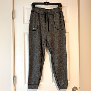 Under Armour Women’s Black Marled Joggers, Size Small, and good condition!